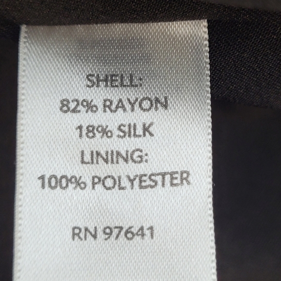 J. Jill Silk Blend One Button Fully Lined Black Velvet Blazer - Size XS - Picture 10 of 11